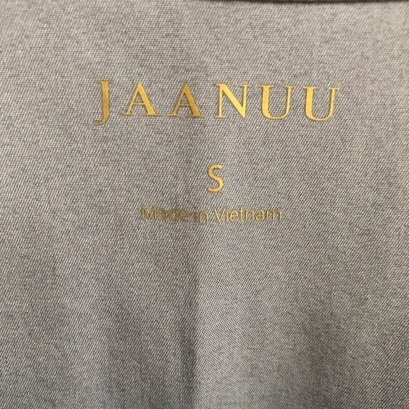 JAANUU Grey Scrub Top  Side Zipper Small - Picture 9 of 10